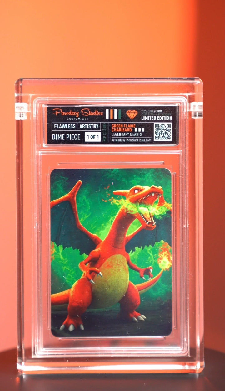 Crossover Legends - Green Flame Charizard - FanForge Collection (Limited Edition)
