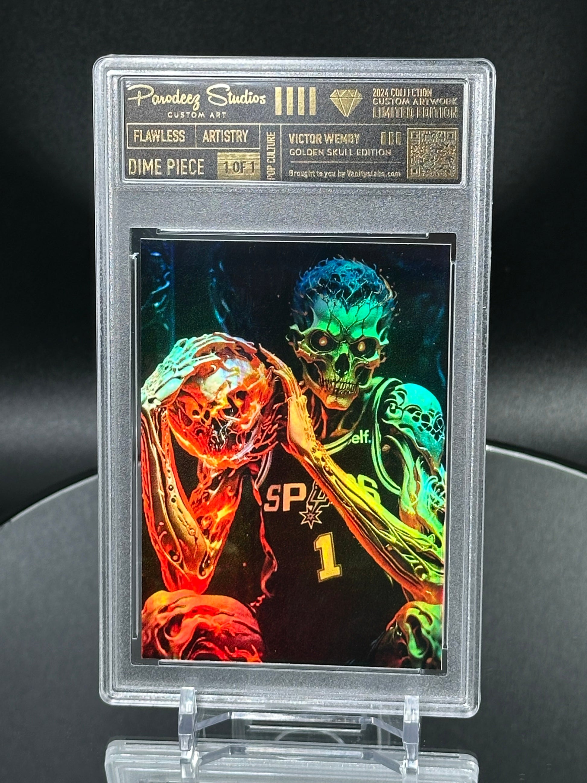 2024 Golden Skull Edition - Wemby (True One Of) Custom Fan Art Card